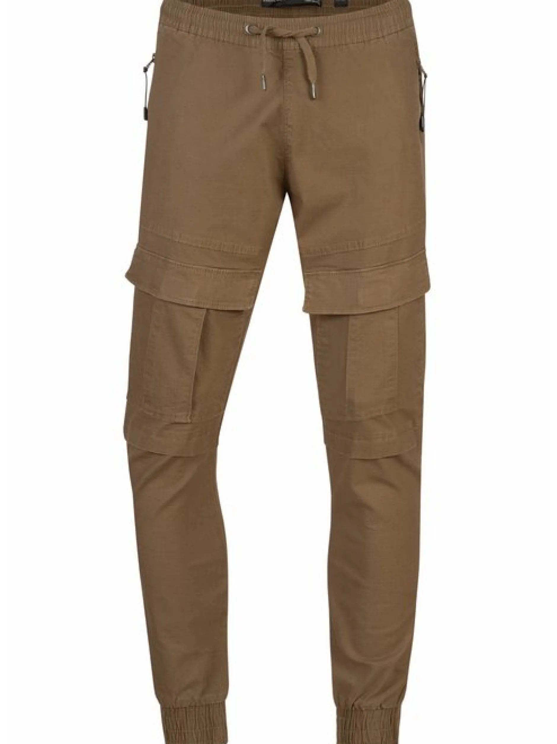 Indicode Herren Cargohose - Dennis in camel braun