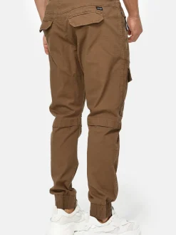Indicode Herren Cargohose - Dennis in camel braun