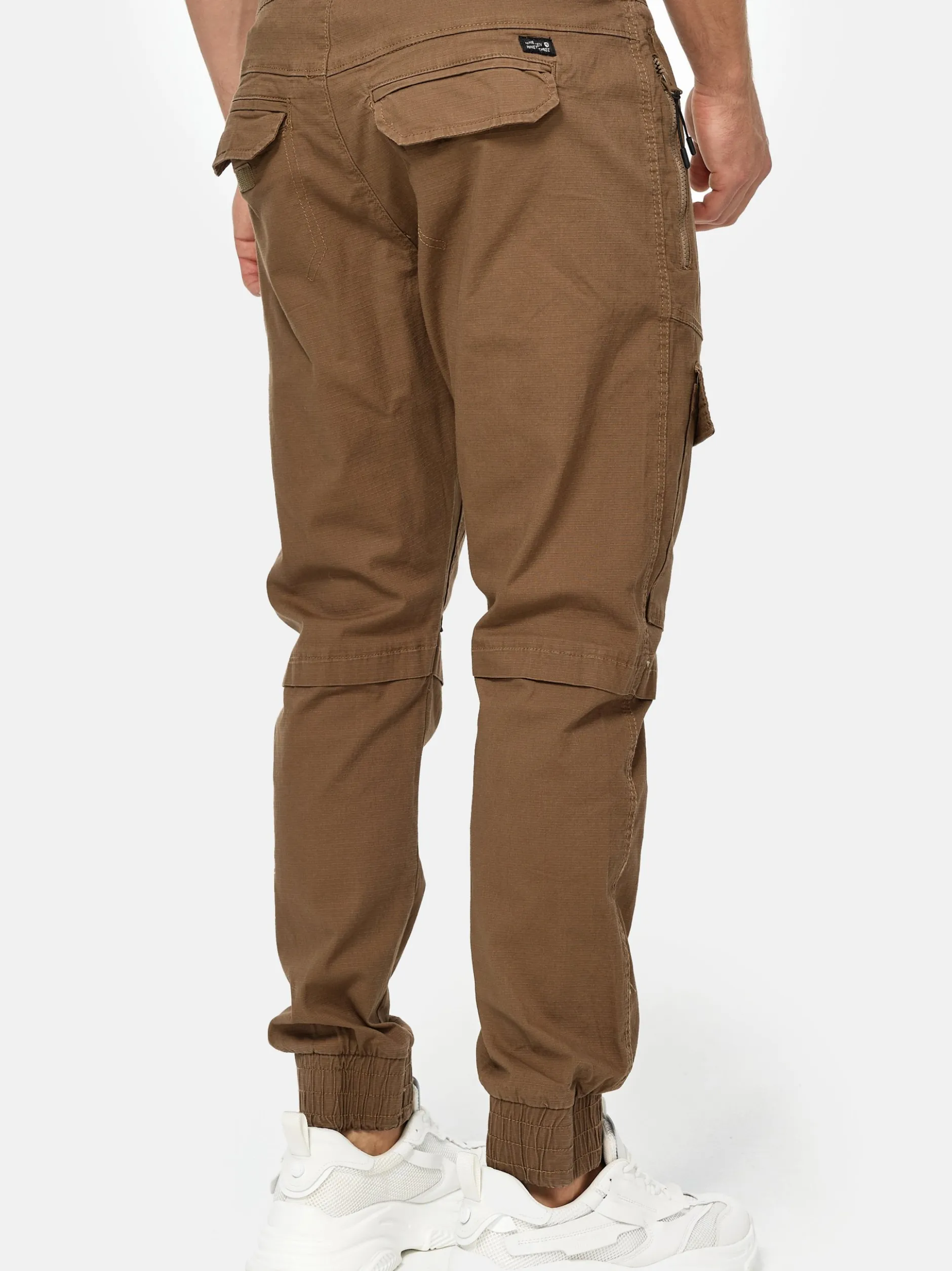 Indicode Herren Cargohose - Dennis in camel braun