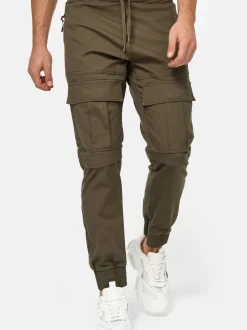 Indicode Herren Cargohose - Dennis in khaki