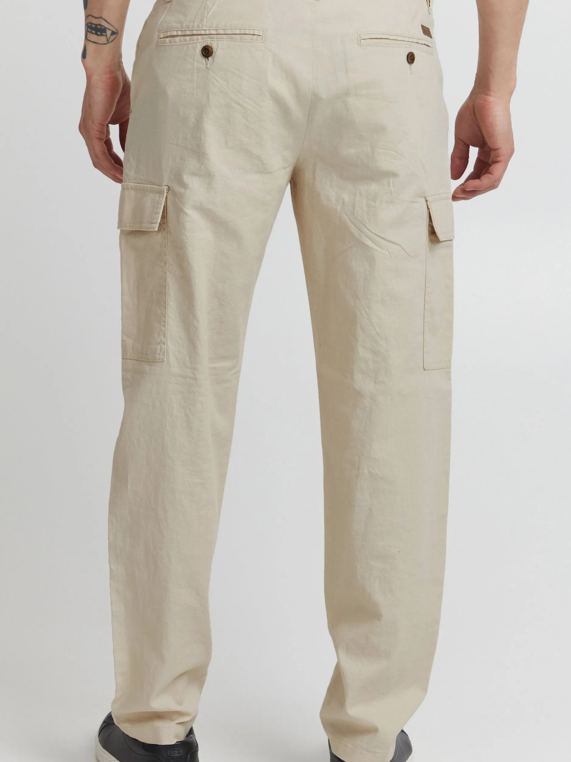 Indicode Herren Cargohose - IDMosat in beige