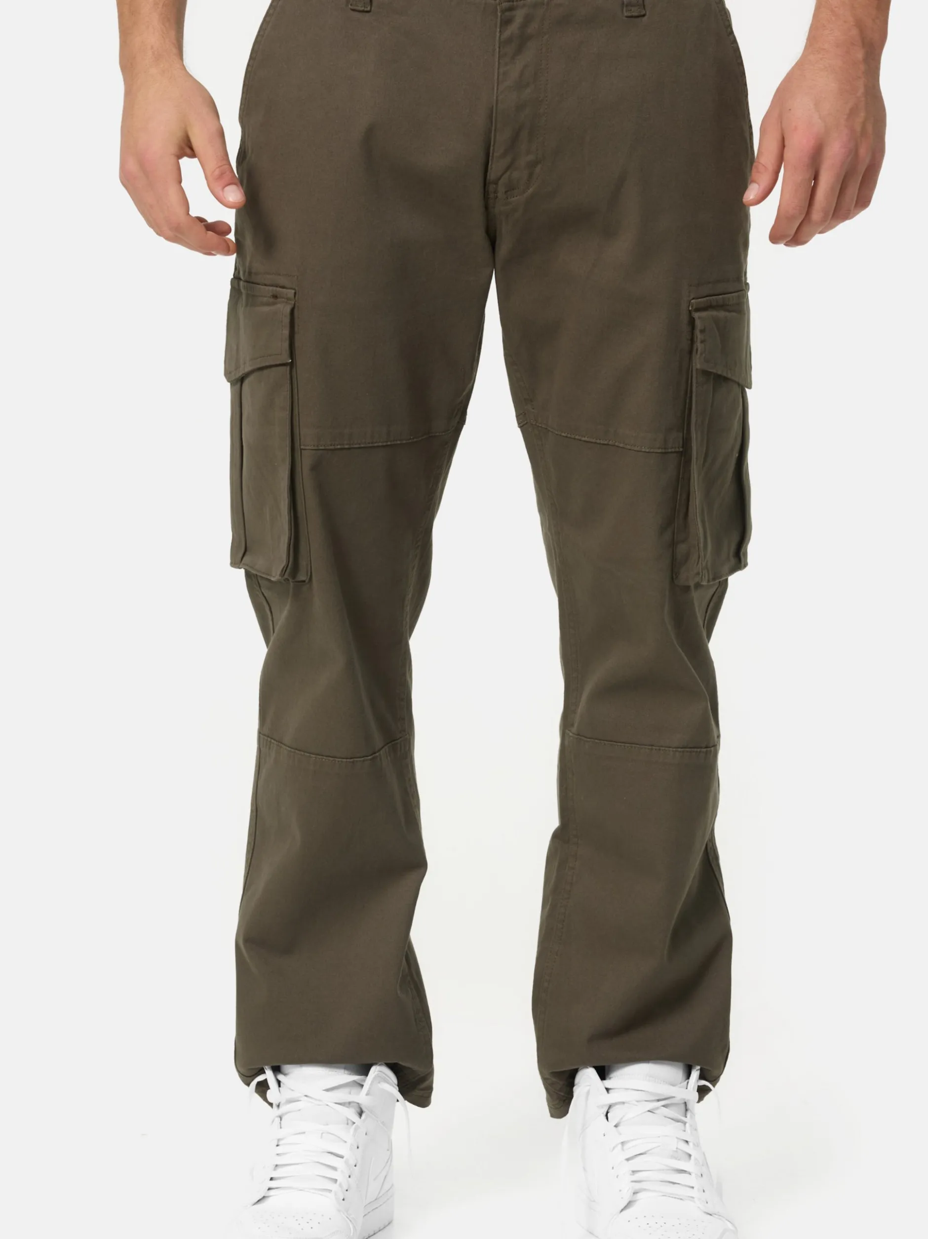 Indicode Herren Cargohose - INMauricio in khaki