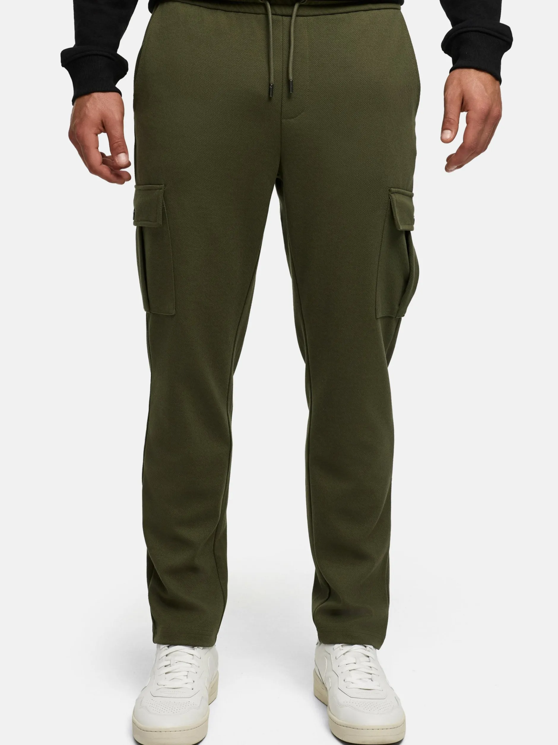 Indicode Herren Cargohose - INNezzo String Cargo in khaki