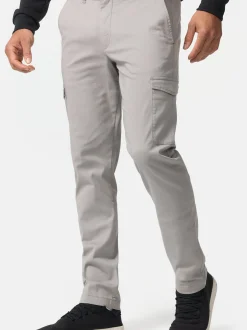 Indicode Herren Cargohose - INWalmie in hellgrau grau