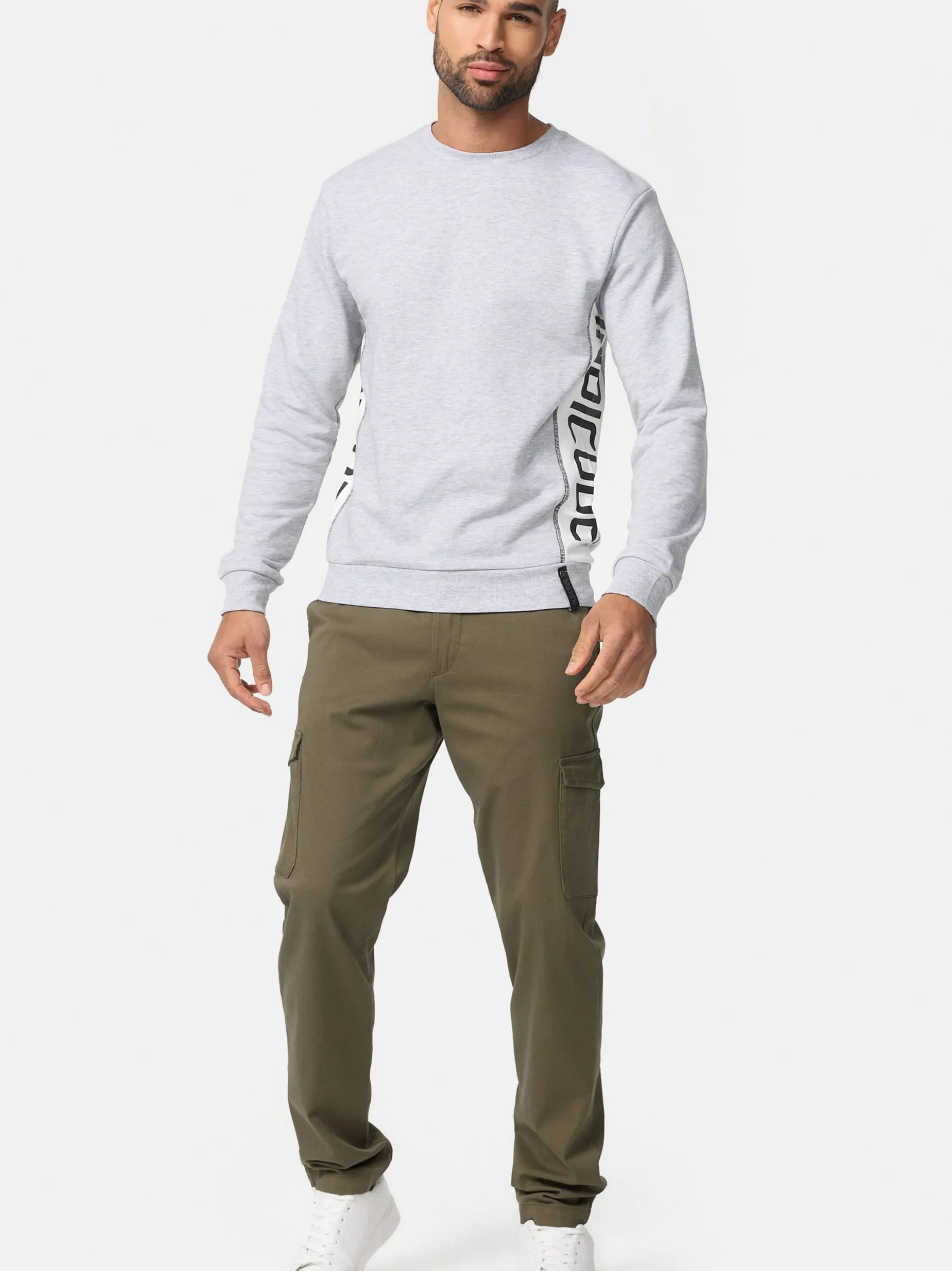 Indicode Herren Cargohose - INWalmie in khaki
