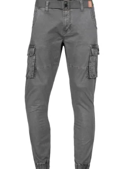 Indicode Herren Cargohose - Kerr in grau anthrazit