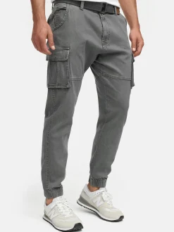 Indicode Herren Cargohose - Kerr in grau anthrazit