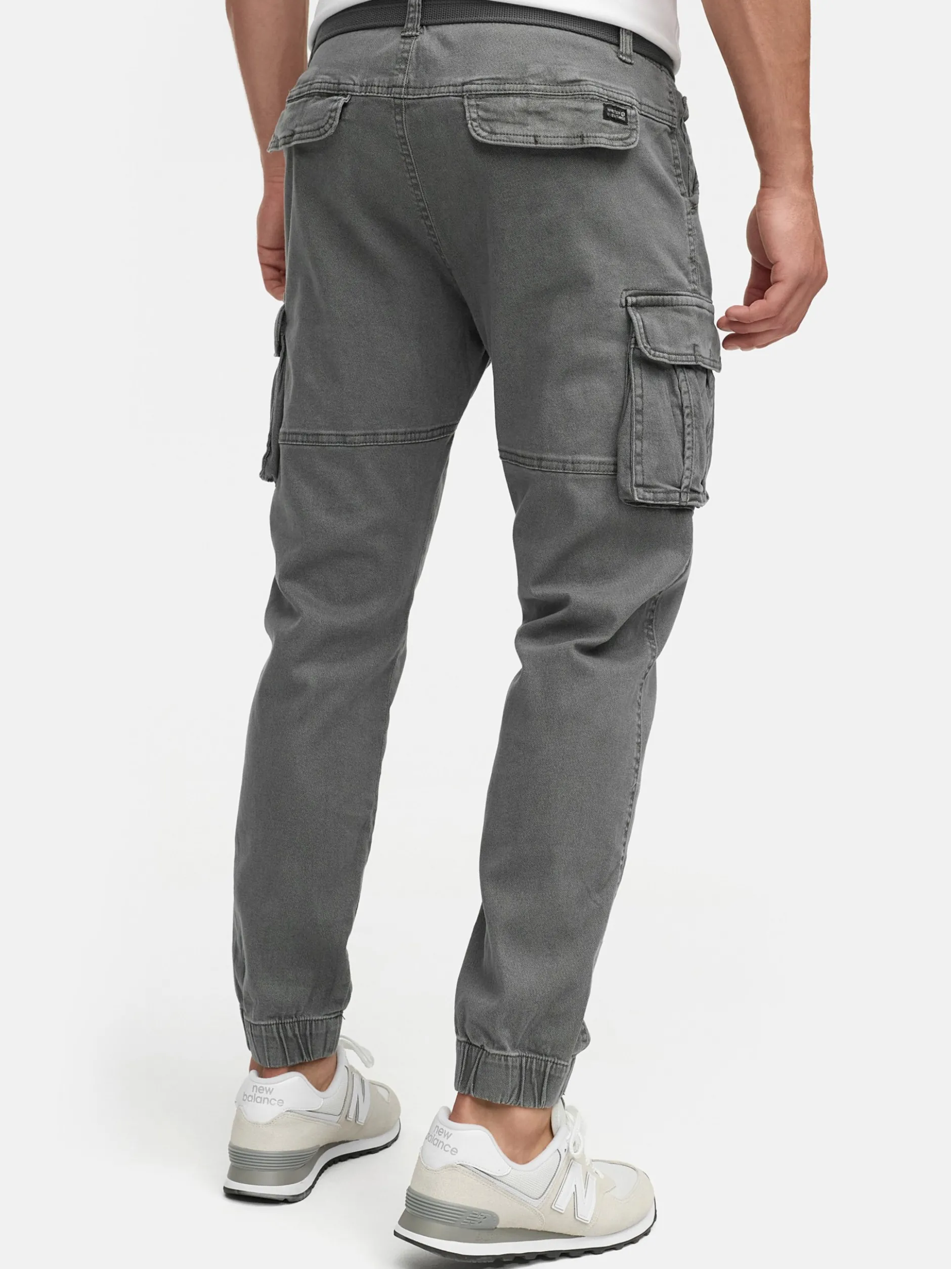 Indicode Herren Cargohose - Kerr in grau anthrazit