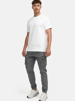 Indicode Herren Cargohose - Kerr in grau anthrazit