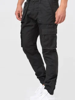 Indicode Herren Cargohose - Leonard in anthrazit