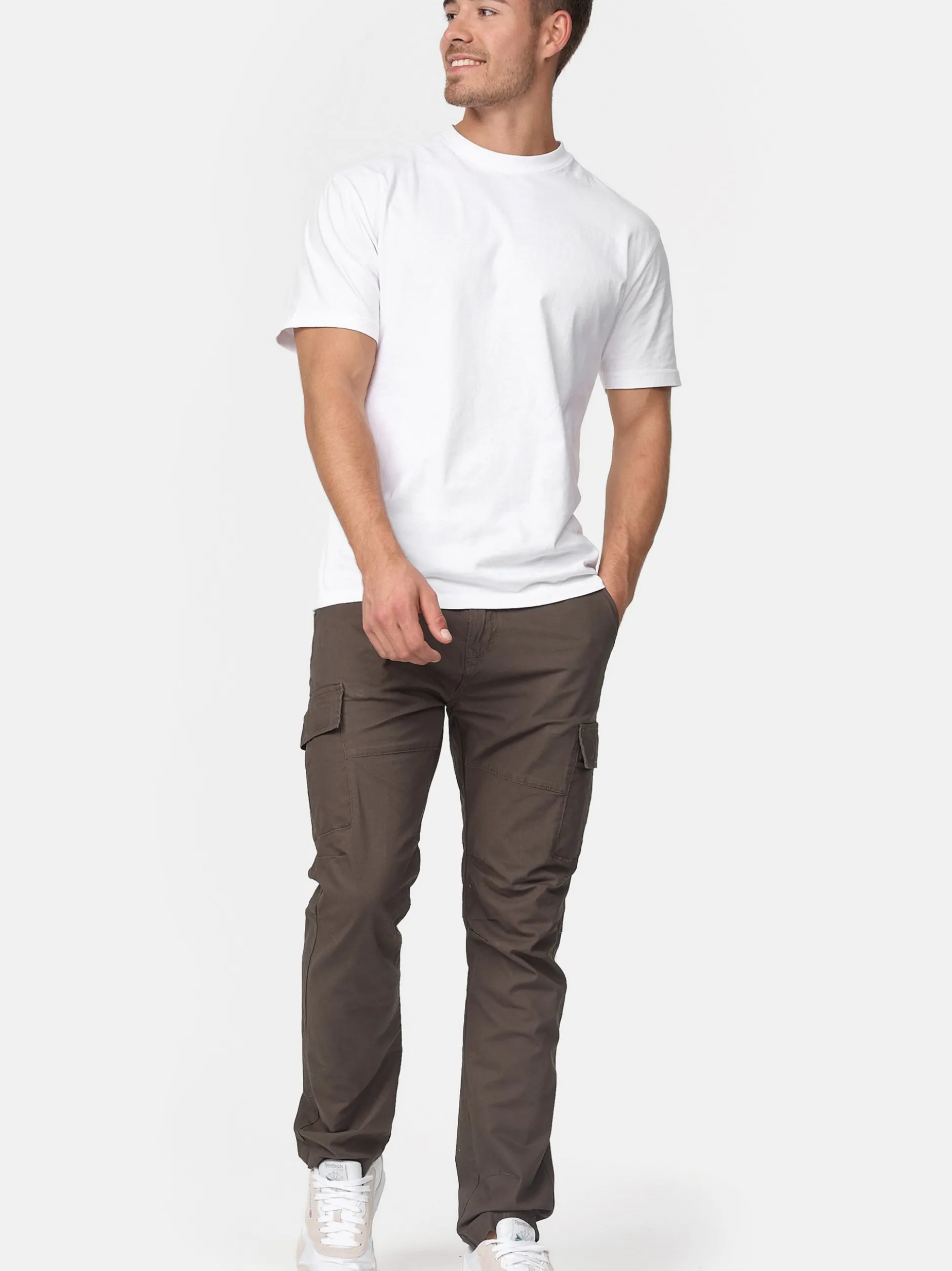 Indicode Herren Cargohose - Mathews in anthrazit