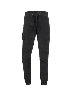 Indicode Herren Cargohose - Walker in schwarz