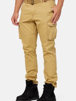 Indicode Herren Cargohose - William in camel