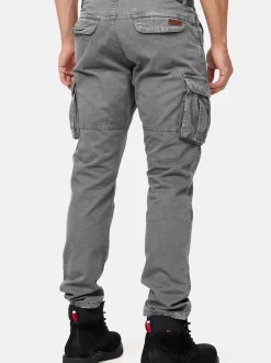 Indicode Herren Cargohose - William in grau