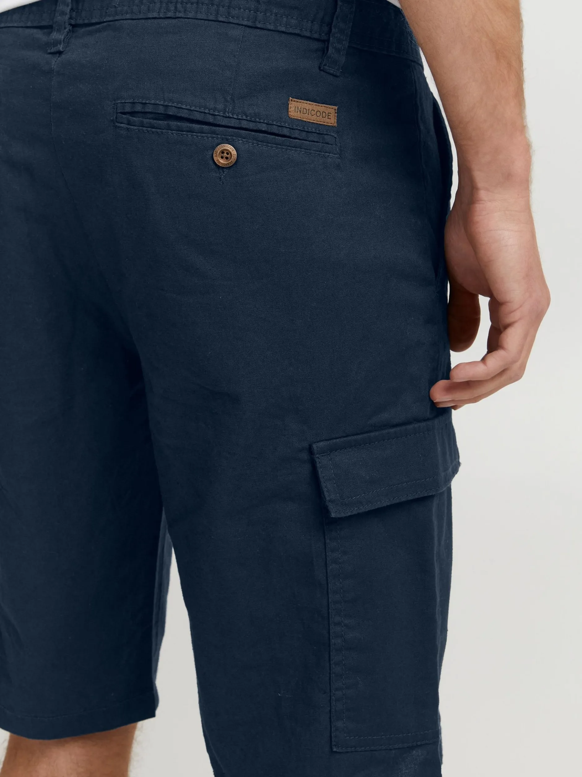 Indicode Herren Cargoshorts - IDMosato in blau