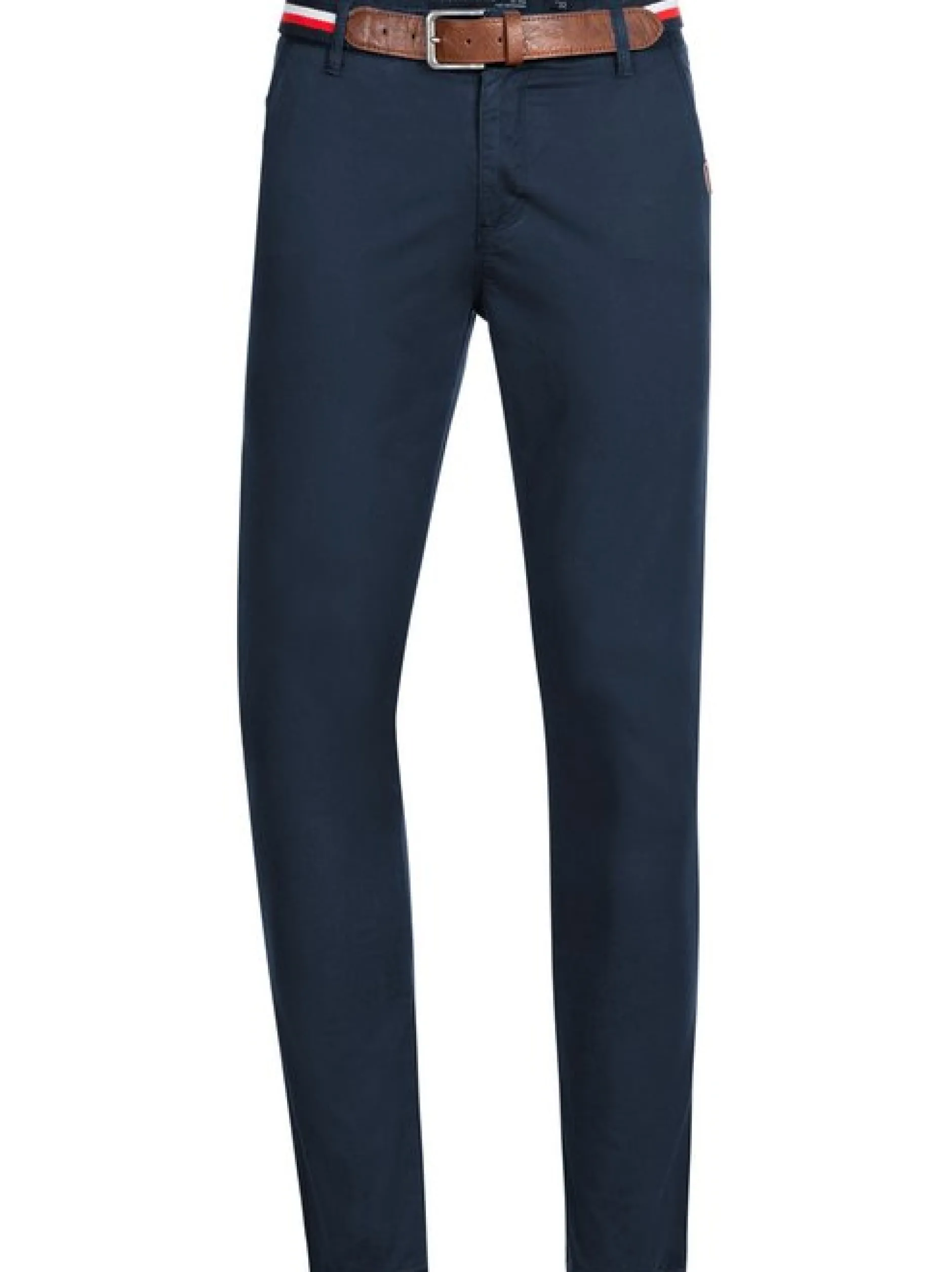 Indicode Herren Chinohose - Cherry in marine