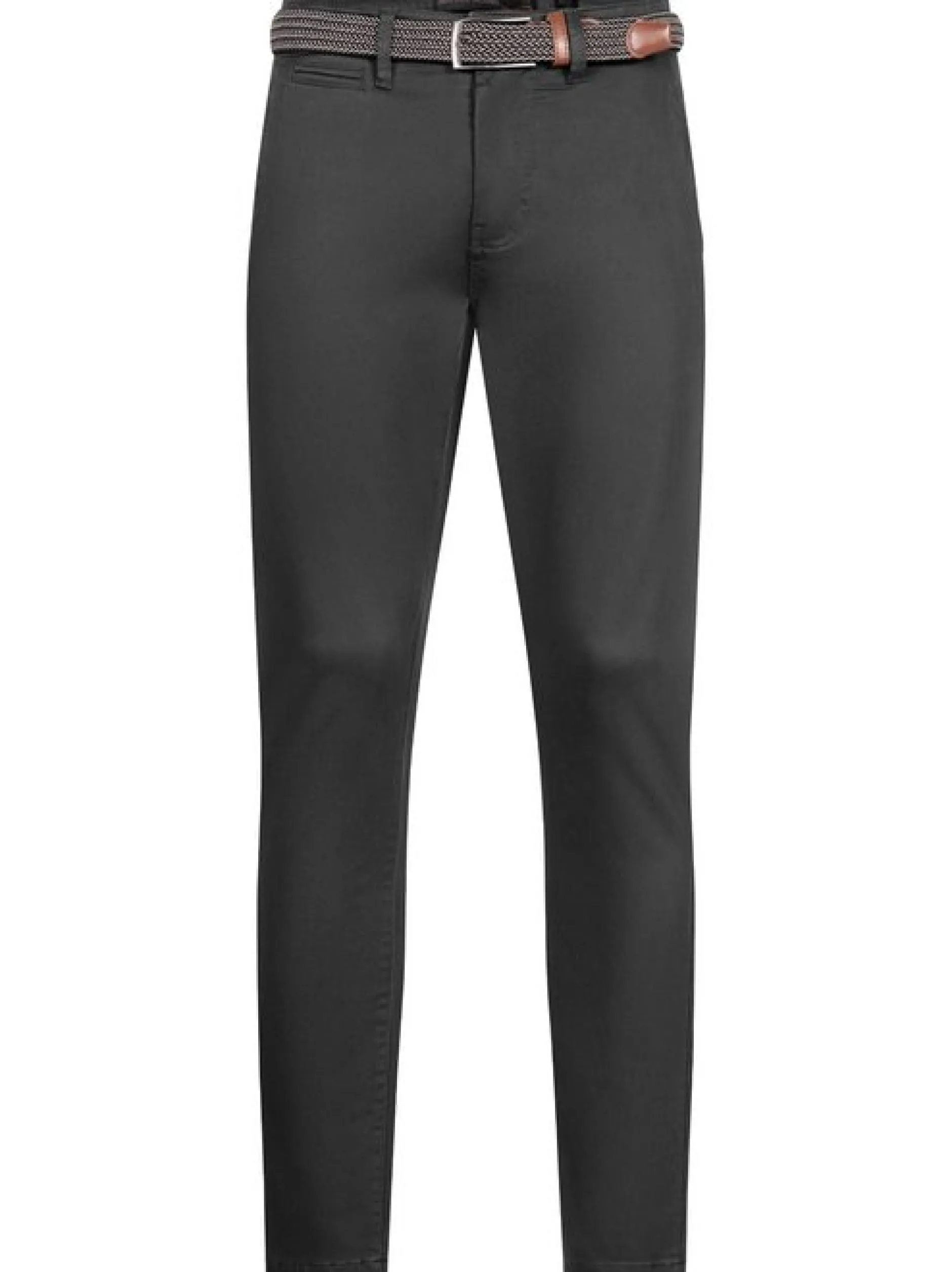 Indicode Herren Chinohose - Eary in anthrazit grau