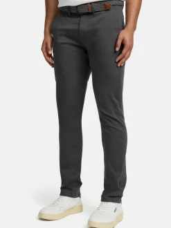 Indicode Herren Chinohose - Eary in anthrazit grau