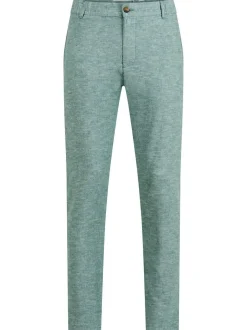 Indicode Herren Chinohose - INLino in grün