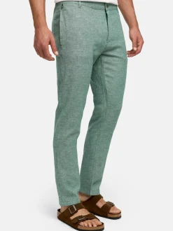 Indicode Herren Chinohose - INLino in grün