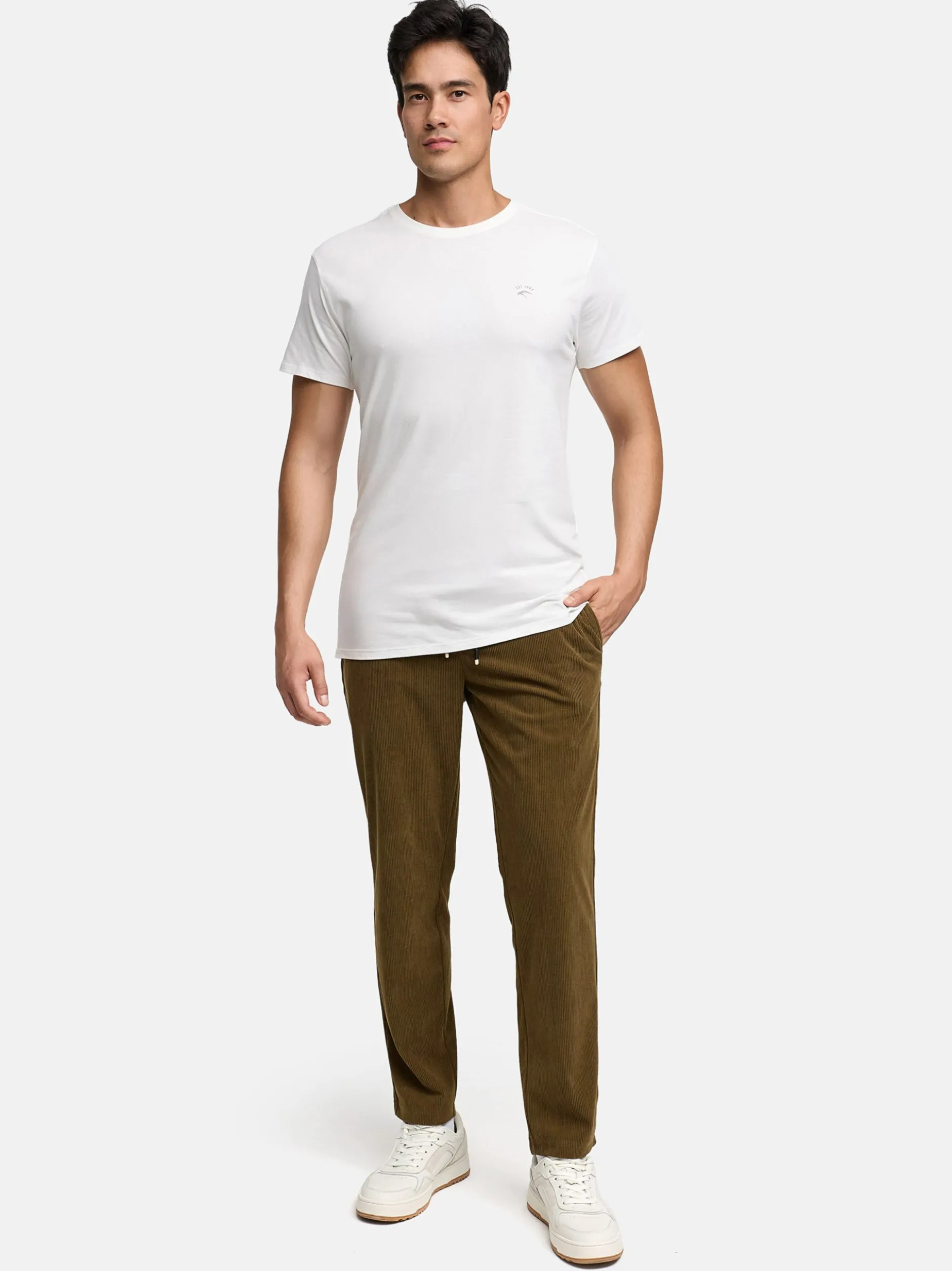 Indicode Herren Chinohose - INNemoto Pants in oliv