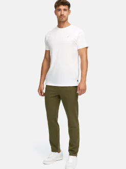 Indicode Herren Chinohose - INCowell Chinohose in oliv khaki