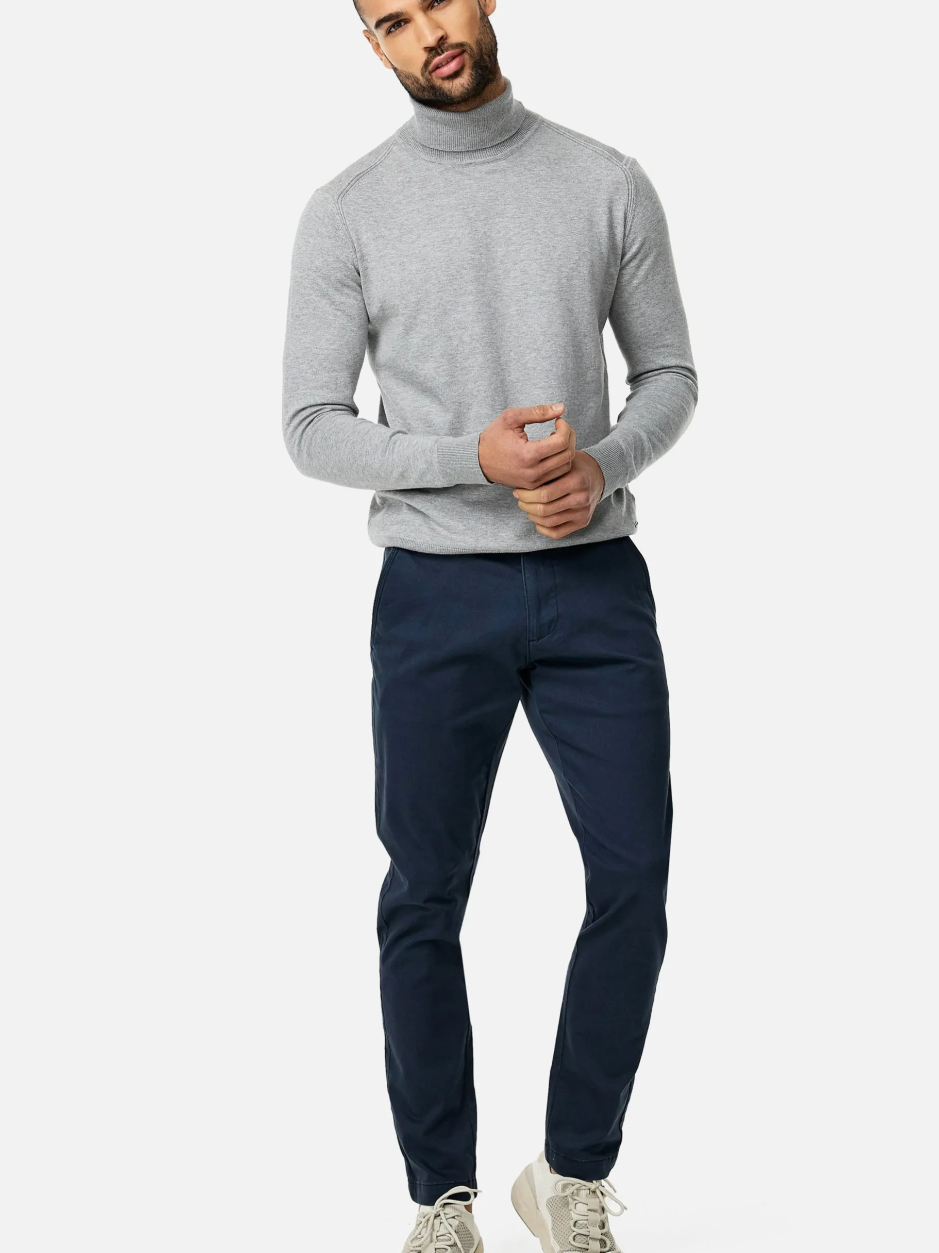 Indicode Herren Chinohose - INKellen in marine