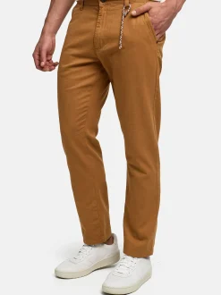Indicode Herren Chinohose - INMelio Chino in camel