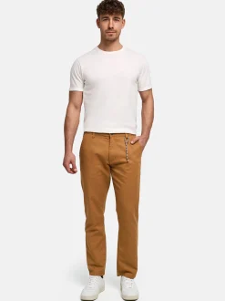 Indicode Herren Chinohose - INMelio Chino in camel