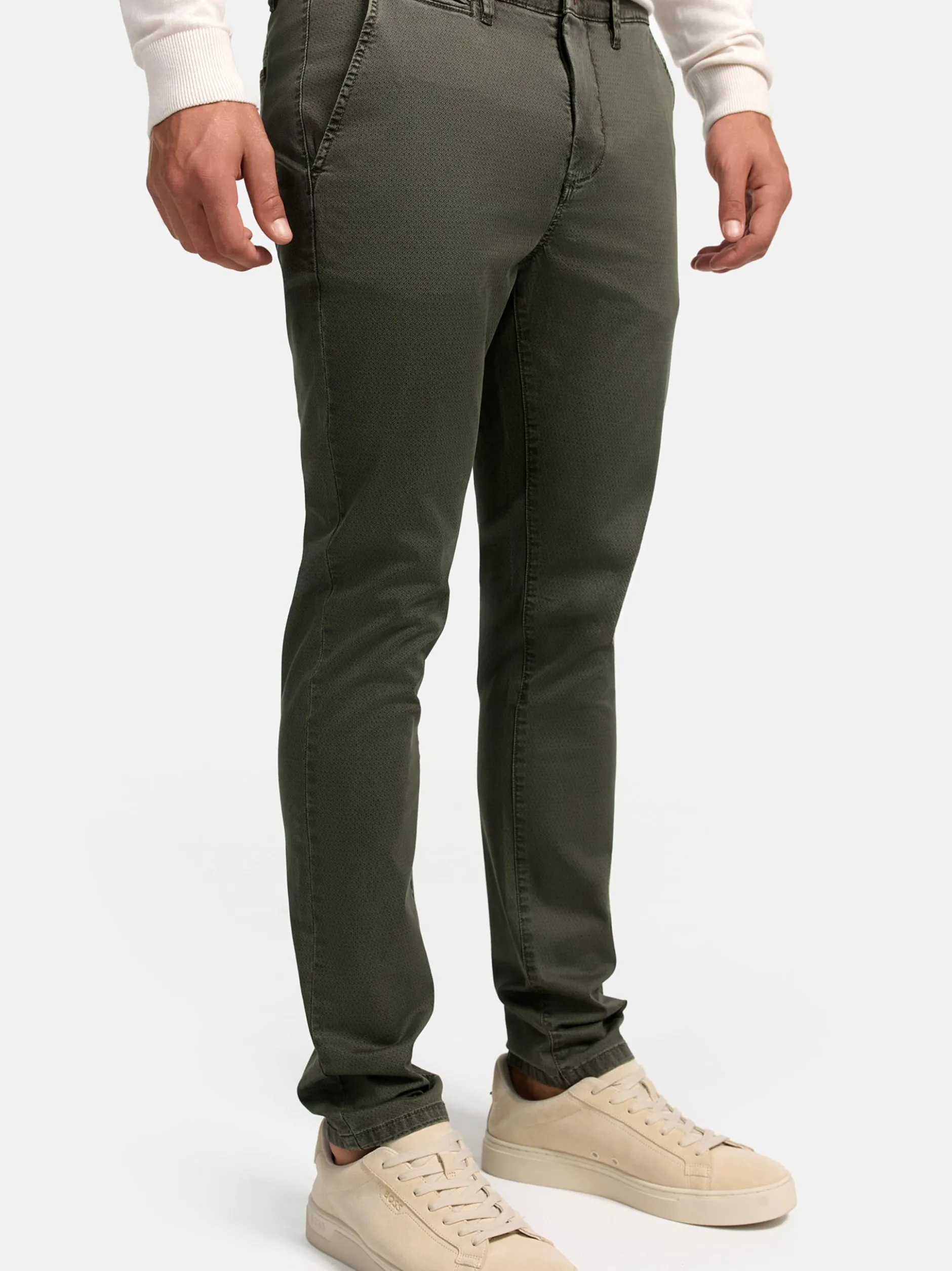 Indicode Herren Chinohose - INGeoport in khaki
