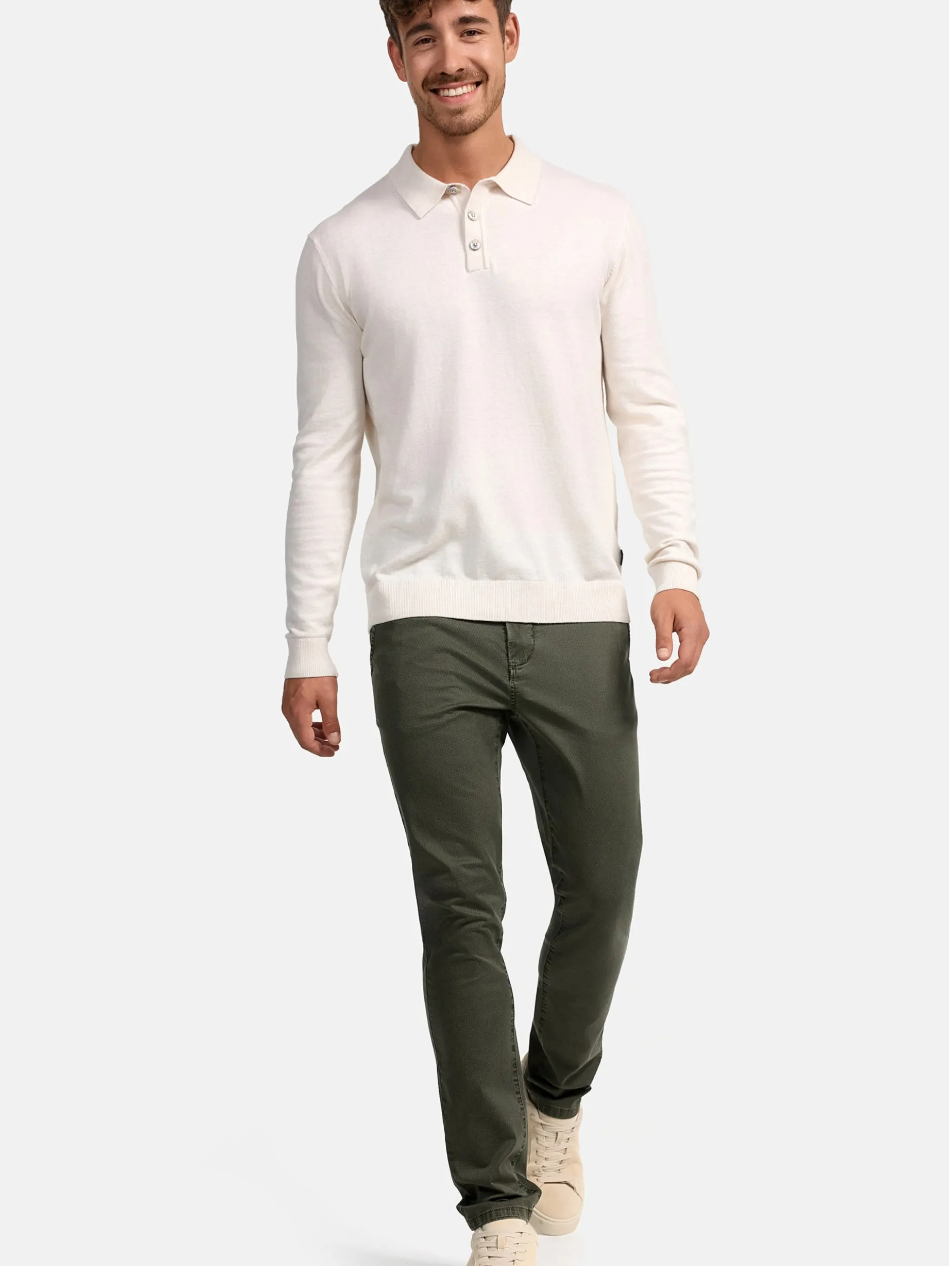 Indicode Herren Chinohose - INGeoport in khaki