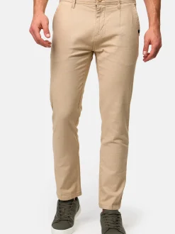 Indicode Herren Chinohose - INRemy in beige sand