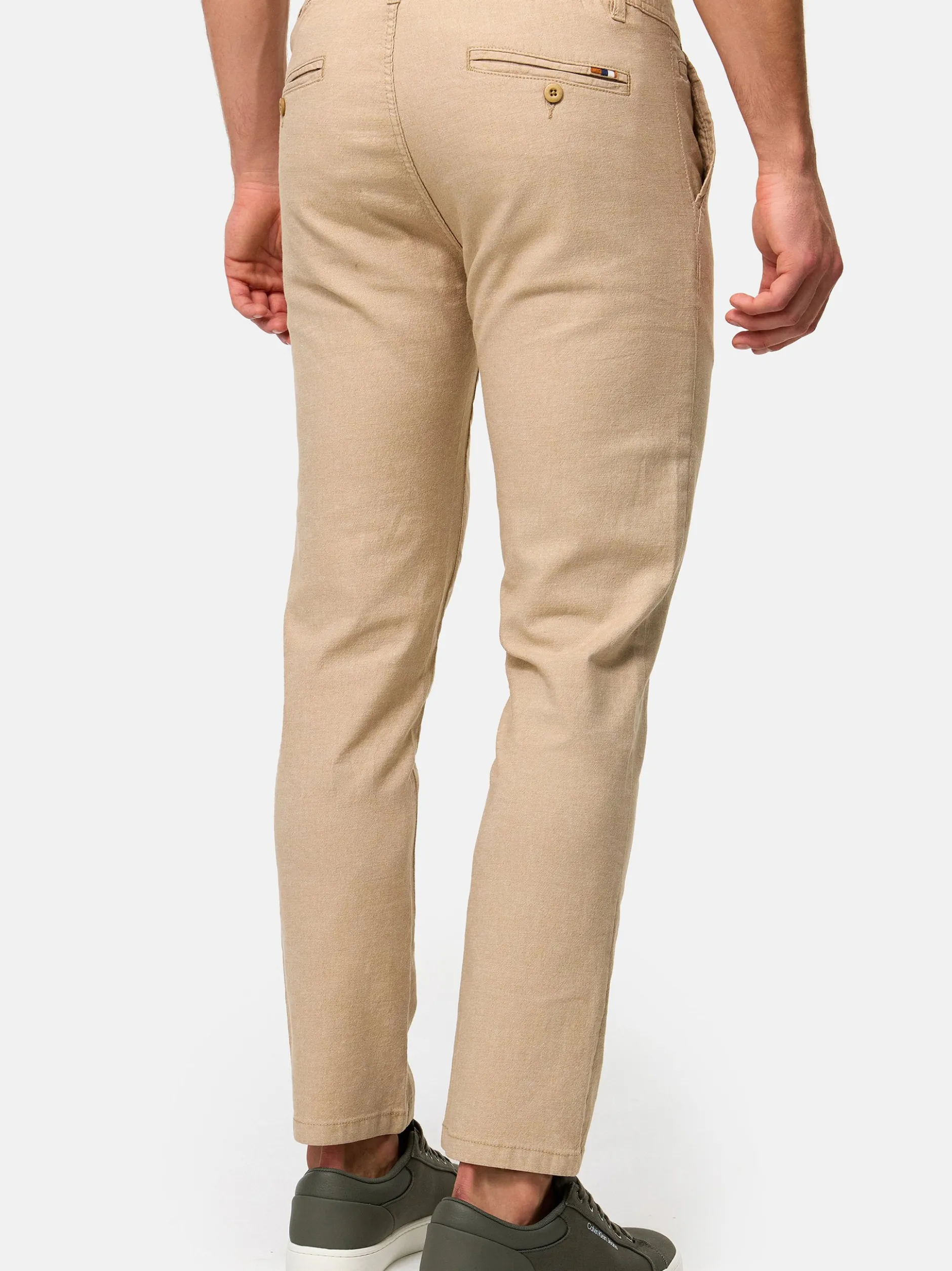 Indicode Herren Chinohose - INRemy in beige sand