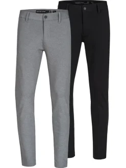 Indicode Herren Chinohose - 2-Pack INBelford in grau mehrfarbig