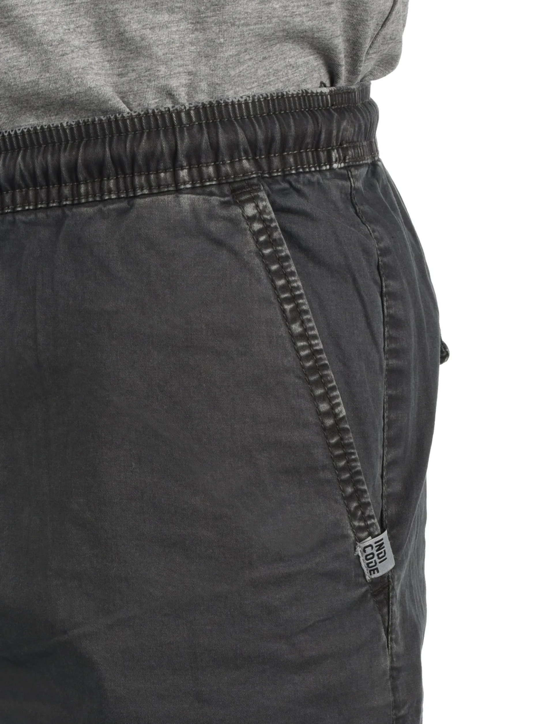 Indicode Herren Chinoshorts - IDAbbey in grau