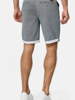 Indicode Herren Chino Shorts - Cuba in hellblau blue stone