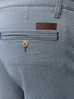 Indicode Herren Chino Shorts - Cuba in hellblau blue stone