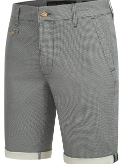 Indicode Herren Chino Shorts - Cuba in hellblau blue stone