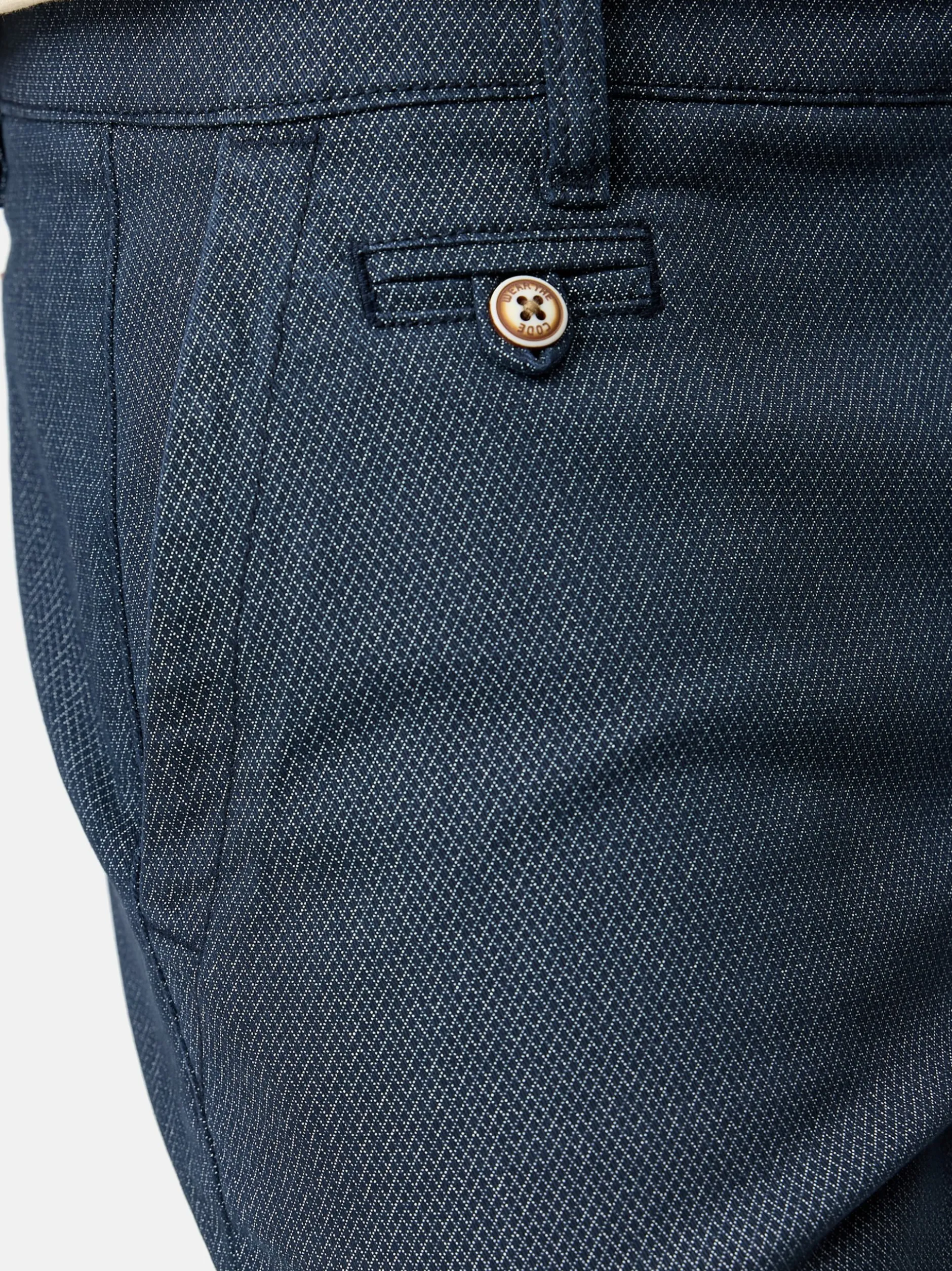 Indicode Herren Chino Shorts - Cuba in hellblau blue stone