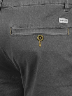 Indicode Herren Chinoshorts - IDMiko in grau