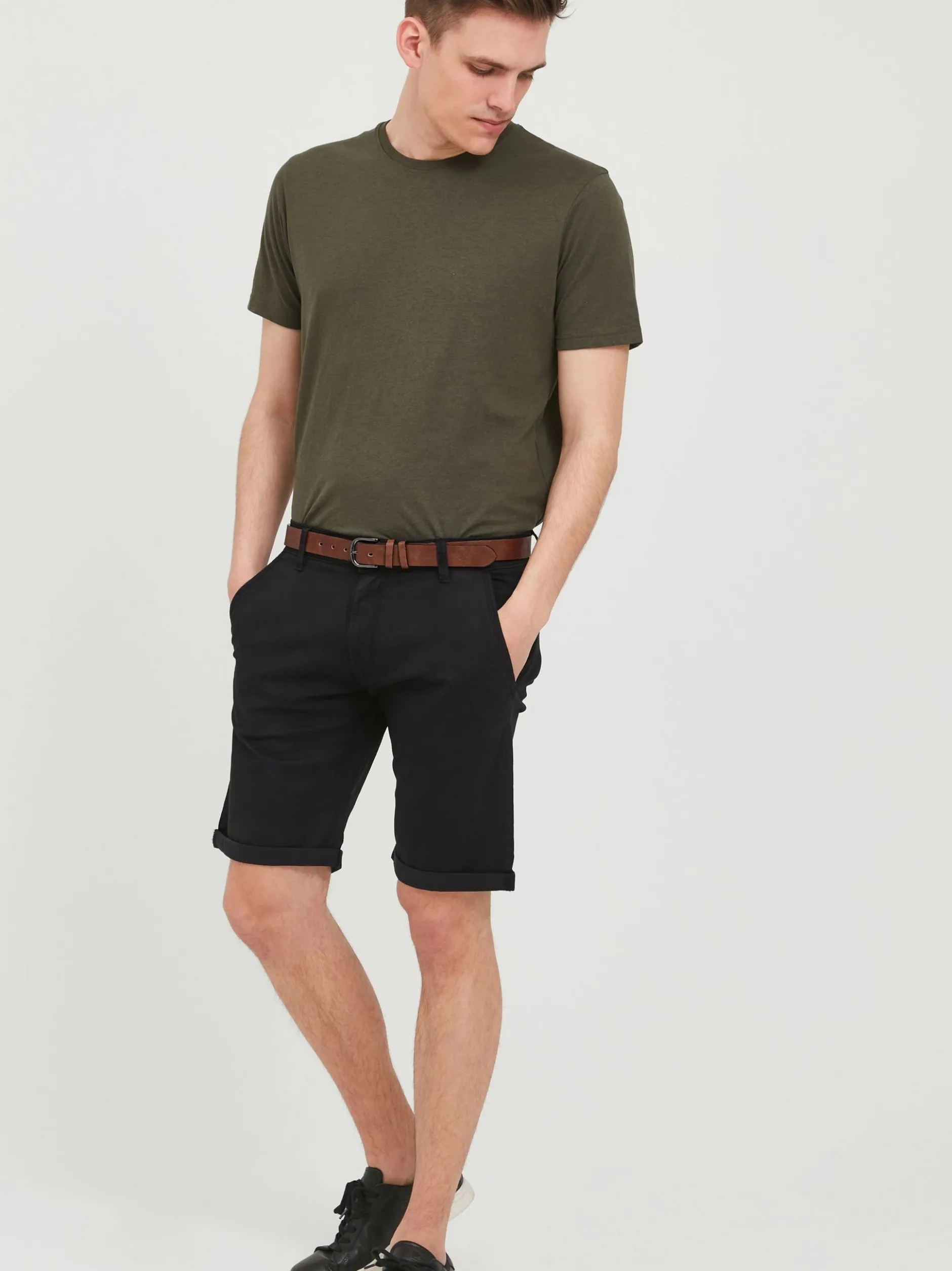 Indicode Herren Chinoshorts - IDTenefa in schwarz
