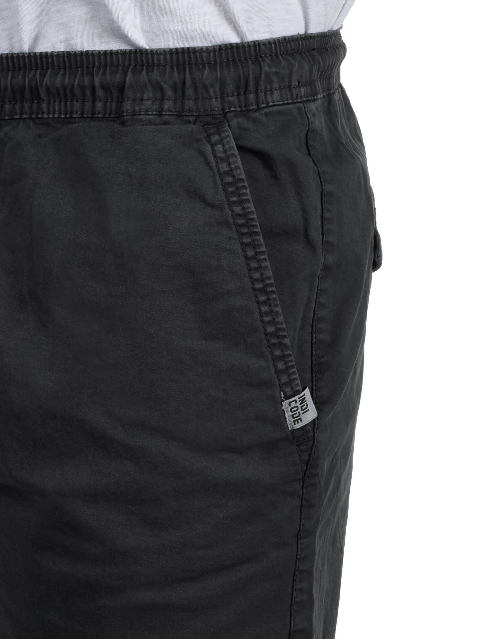 Indicode Herren Chinoshorts - IDAbbey in schwarz