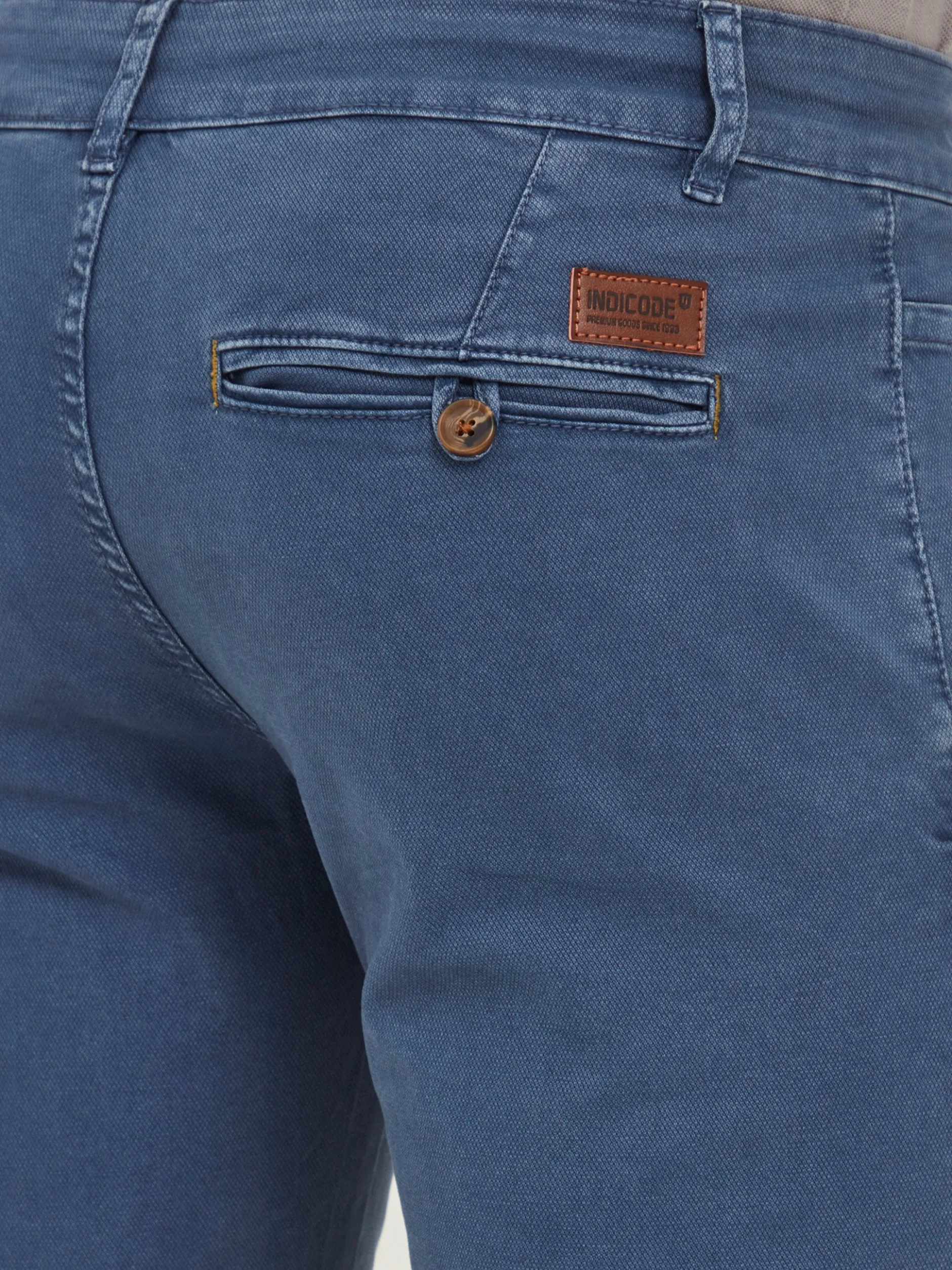 Indicode Herren Chinoshorts - IDMika in blau