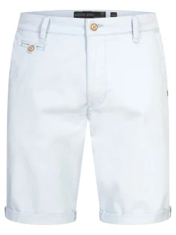 Indicode Herren Chino Shorts - Cuba in hellblau blau