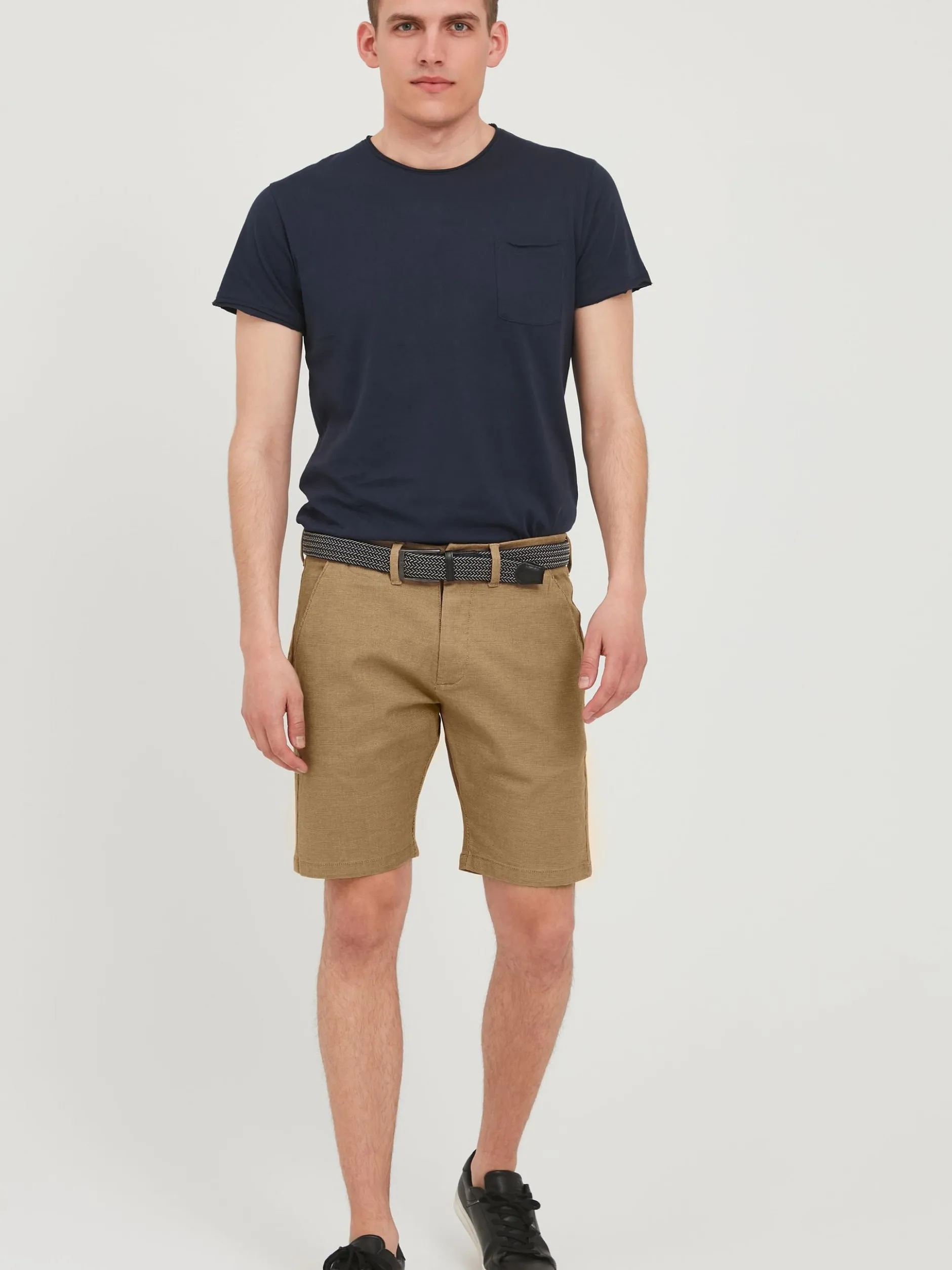 Indicode Herren Chinoshorts - IDLozano in beige
