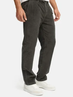 Indicode Herren Cordhose - INGustaf in anthrazit