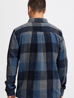 Indicode Herren Hemdjacke - IDValmer in blau