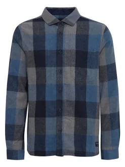 Indicode Herren Hemdjacke - IDValmer in blau