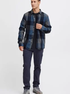 Indicode Herren Hemdjacke - IDValmer in blau
