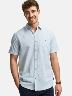 Indicode Herren Hemd Kurzarm - INKiss in hellblau blau